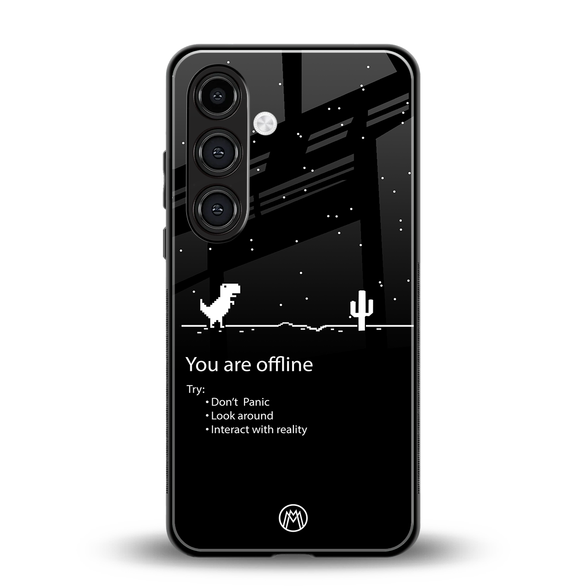 you are offline back phone cover | glass case for samsung galaxy s23