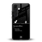 you are offline back phone cover | glass case for samsung galaxy s23 plus