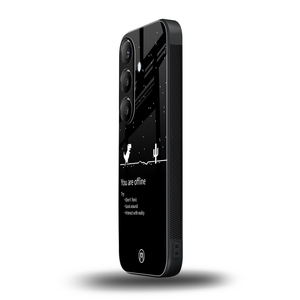 you are offline back phone cover | glass case for samsung galaxy s24 plus