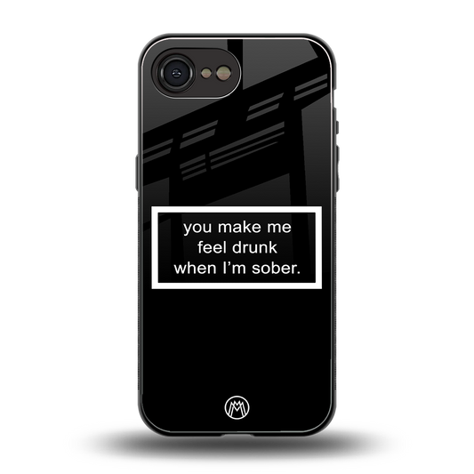 you make me feel drunk black edition back phone cover | glass case for iphone 16e