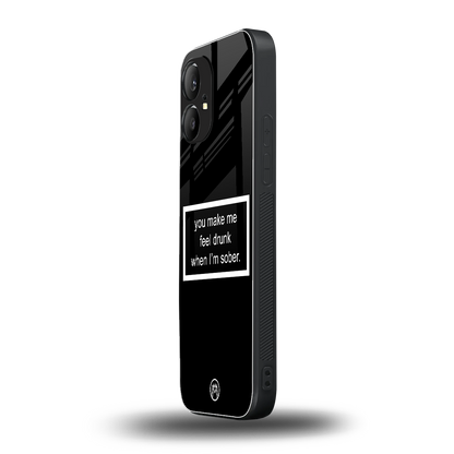 you make me feel drunk black edition back phone cover | glass case for nothing phone 1