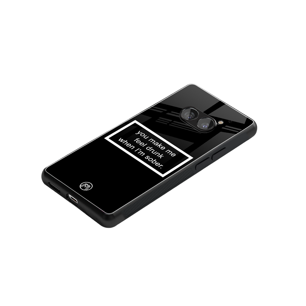 you make me feel drunk black edition back phone cover | glass case for nothing phone 2a