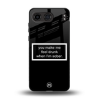 you make me feel drunk black edition back phone cover | glass case for oneplus nord 4