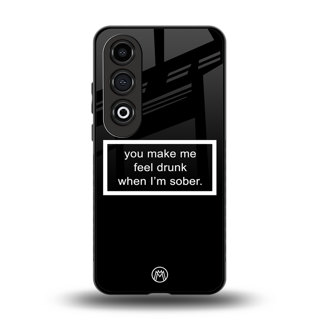 you make me feel drunk black edition back phone cover | glass case for oneplus nord ce 4