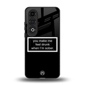you make me feel drunk black edition back phone cover | glass case for oneplus nord ce 4
