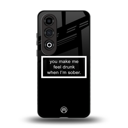 you make me feel drunk black edition back phone cover | glass case for oneplus nord ce 4