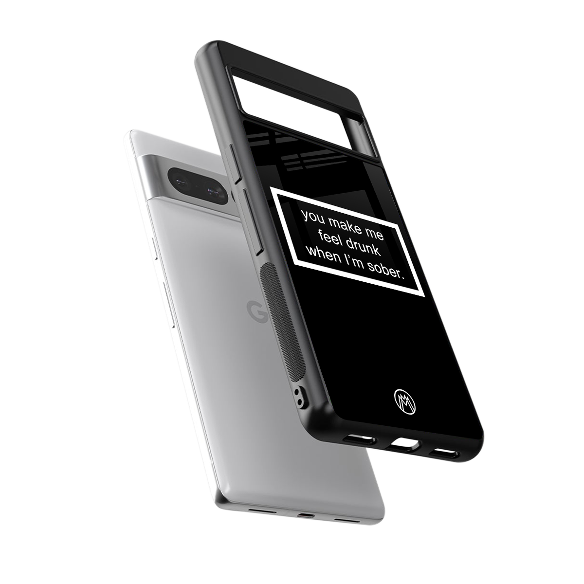 you make me feel drunk black edition back phone cover | glass case for google pixel 7 pro