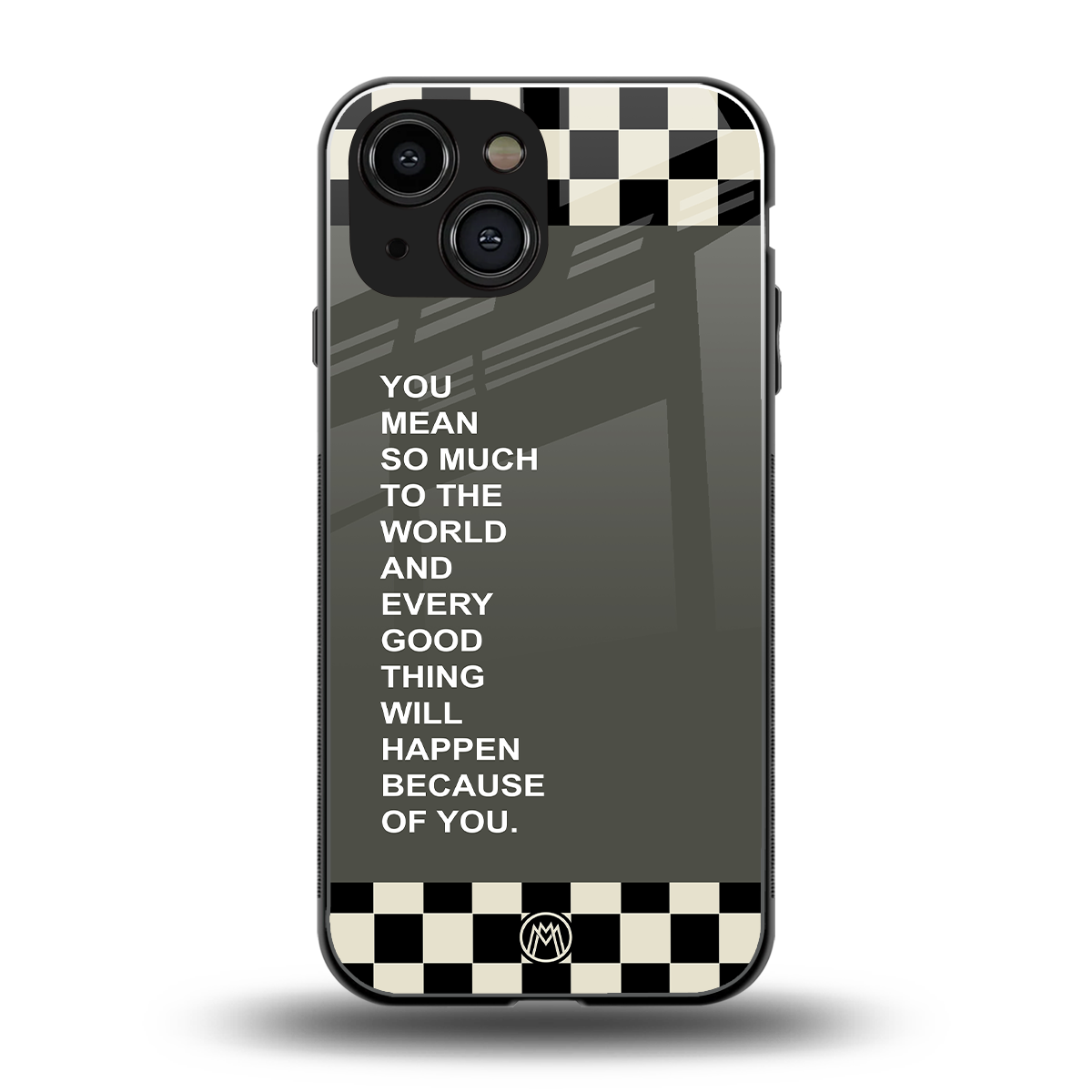 you mean so much to the world back phone cover | glass case for iphone 13 mini