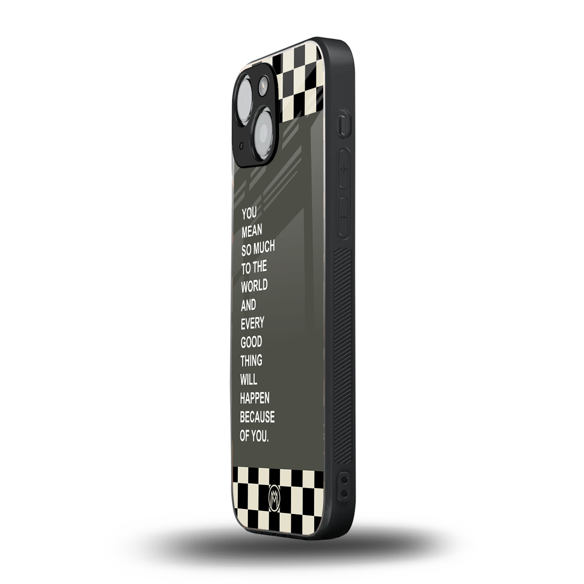 you mean so much to the world back phone cover | glass case for iphone 13 mini