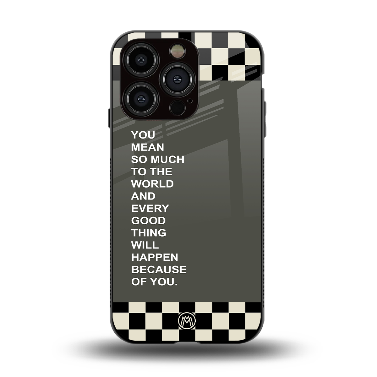 you mean so much to the world back phone cover | glass case for iphone 13 pro