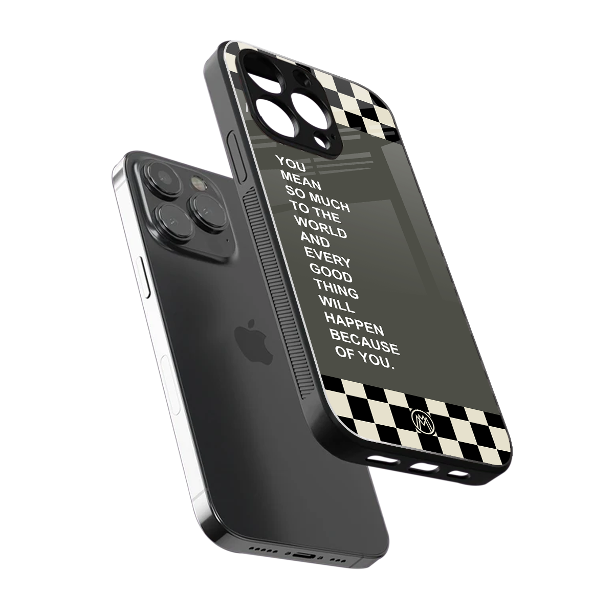 you mean so much to the world back phone cover | glass case for iphone 13 pro