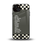 you mean so much to the world back phone cover | glass case for iphone 13
