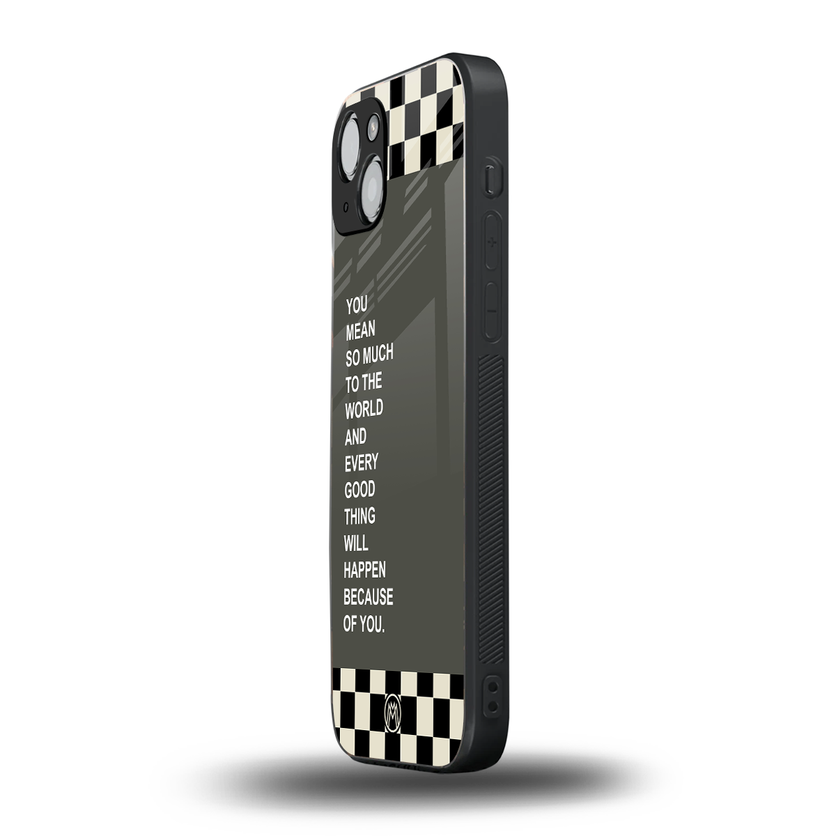 you mean so much to the world back phone cover | glass case for iphone 15