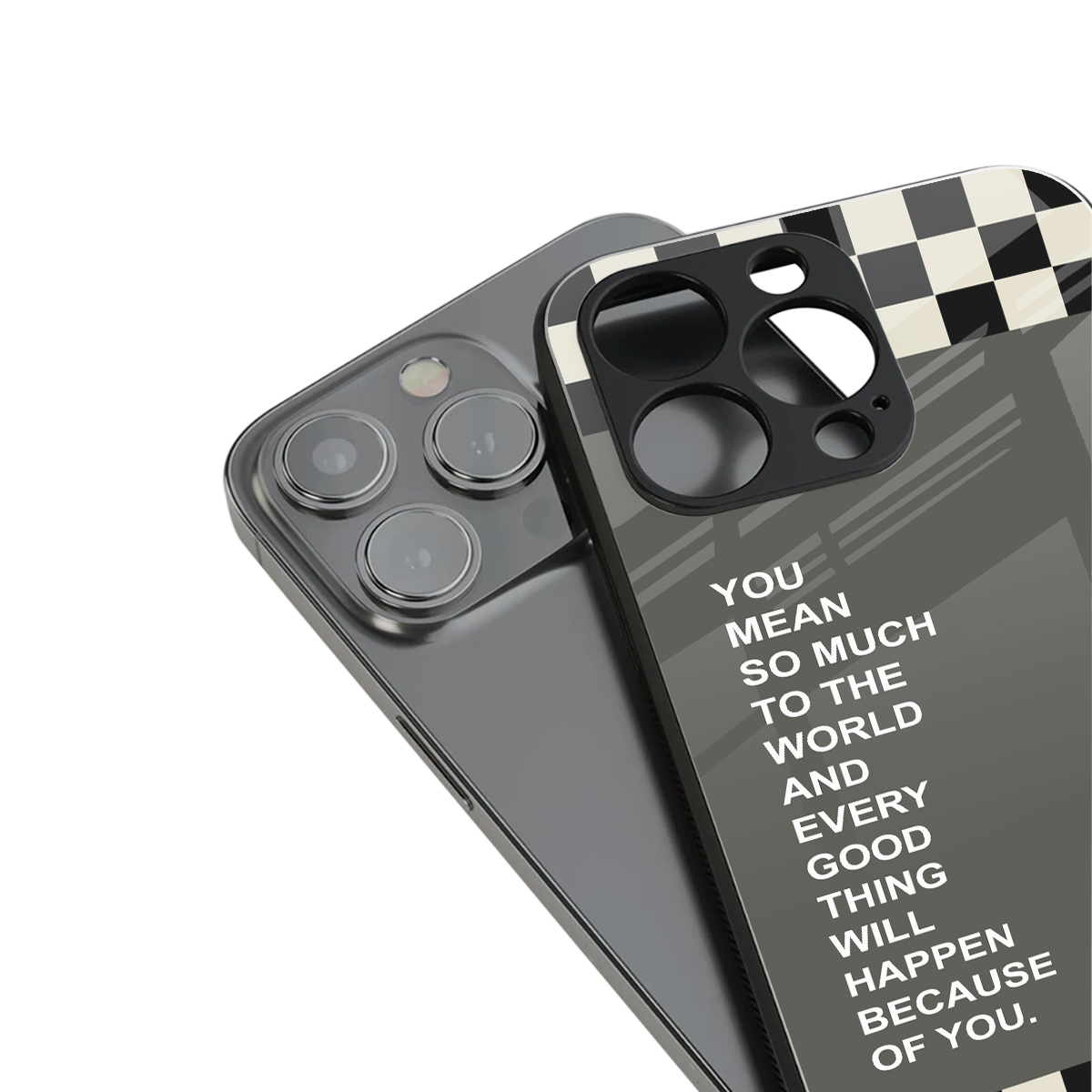 you mean so much to the world back phone cover | glass case for iphone 13 mini