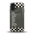 you mean so much to the world back phone cover | glass case for iphone 16