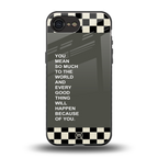 you mean so much to the world back phone cover | glass case for iphone 16e