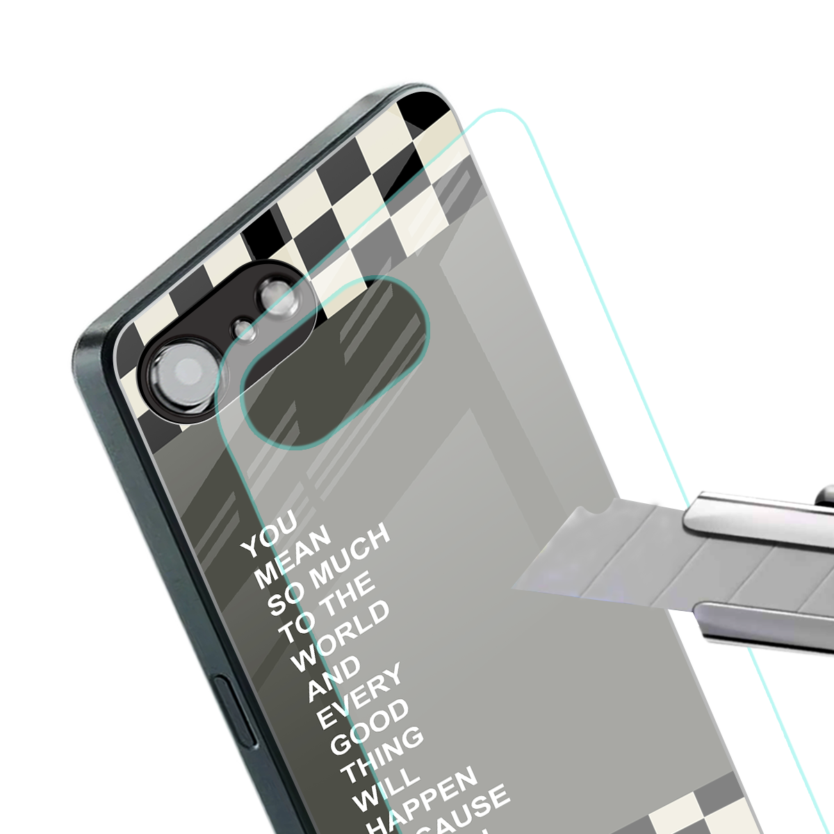 you mean so much to the world back phone cover | glass case for iphone 16e