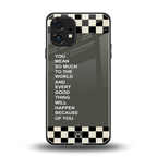 you mean so much to the world back phone cover | glass case for nothing phone 1