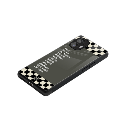 you mean so much to the world back phone cover | glass case for nothing phone 2