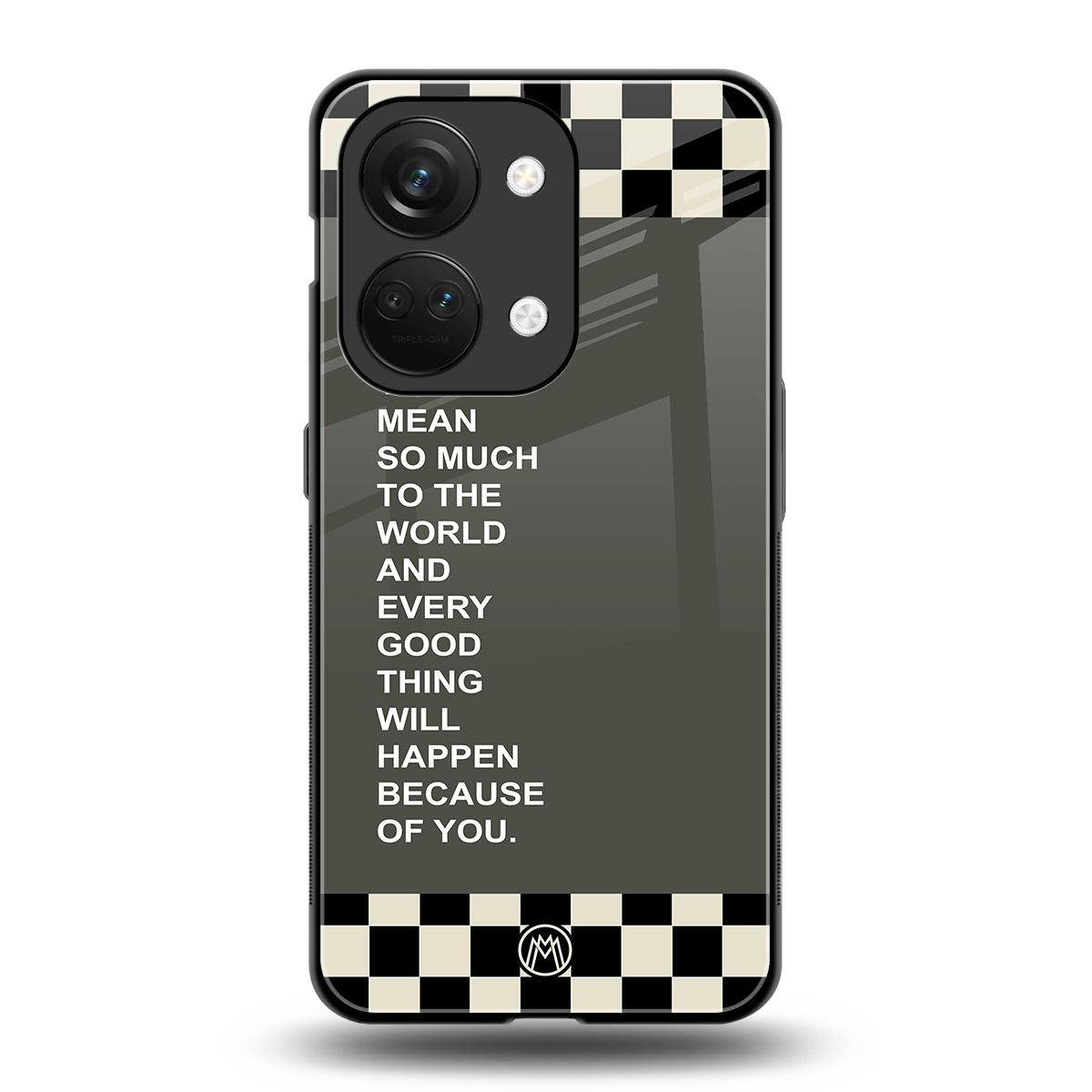 you mean so much to the world back phone cover | glass case for oneplus nord 3