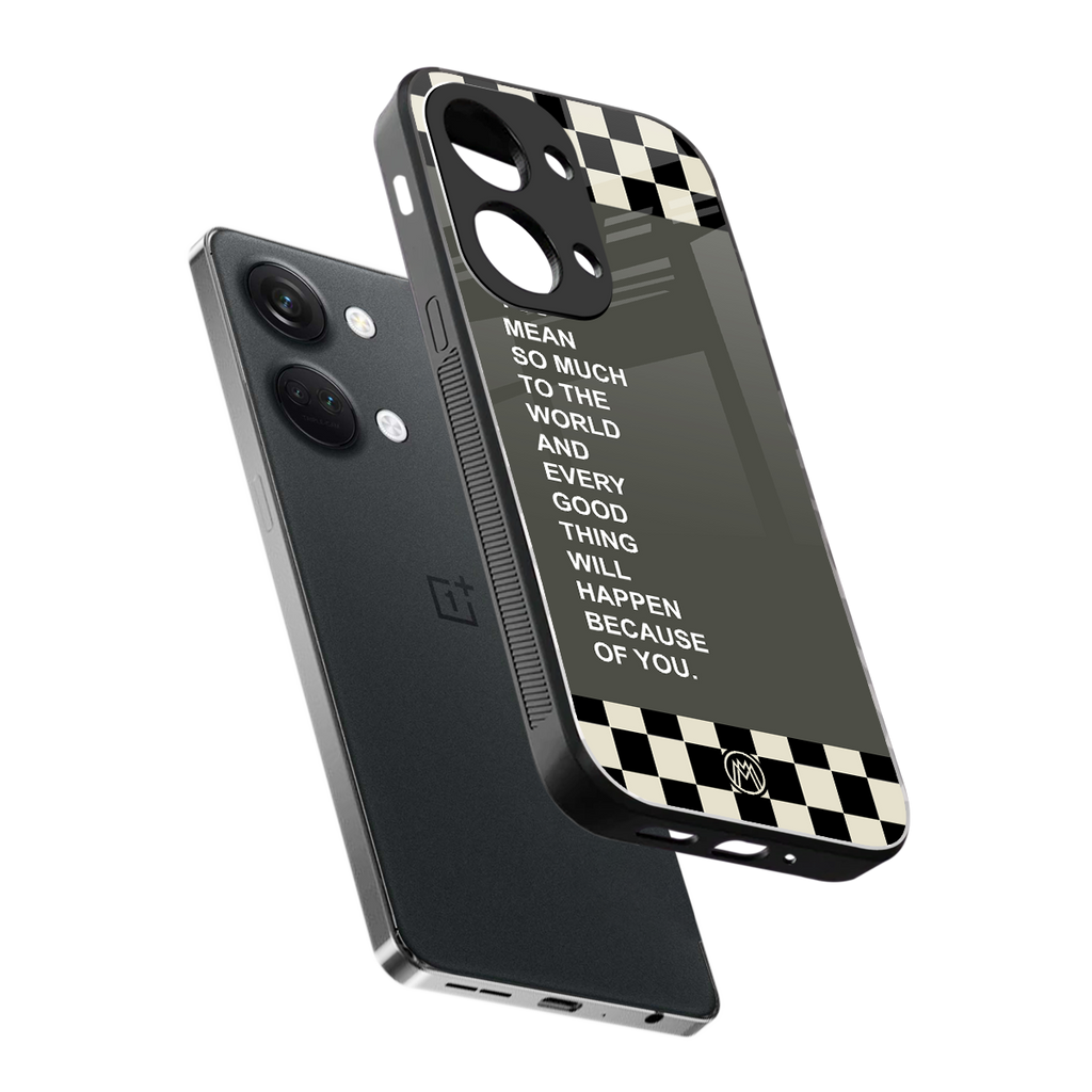 you mean so much to the world back phone cover | glass case for oneplus nord 3