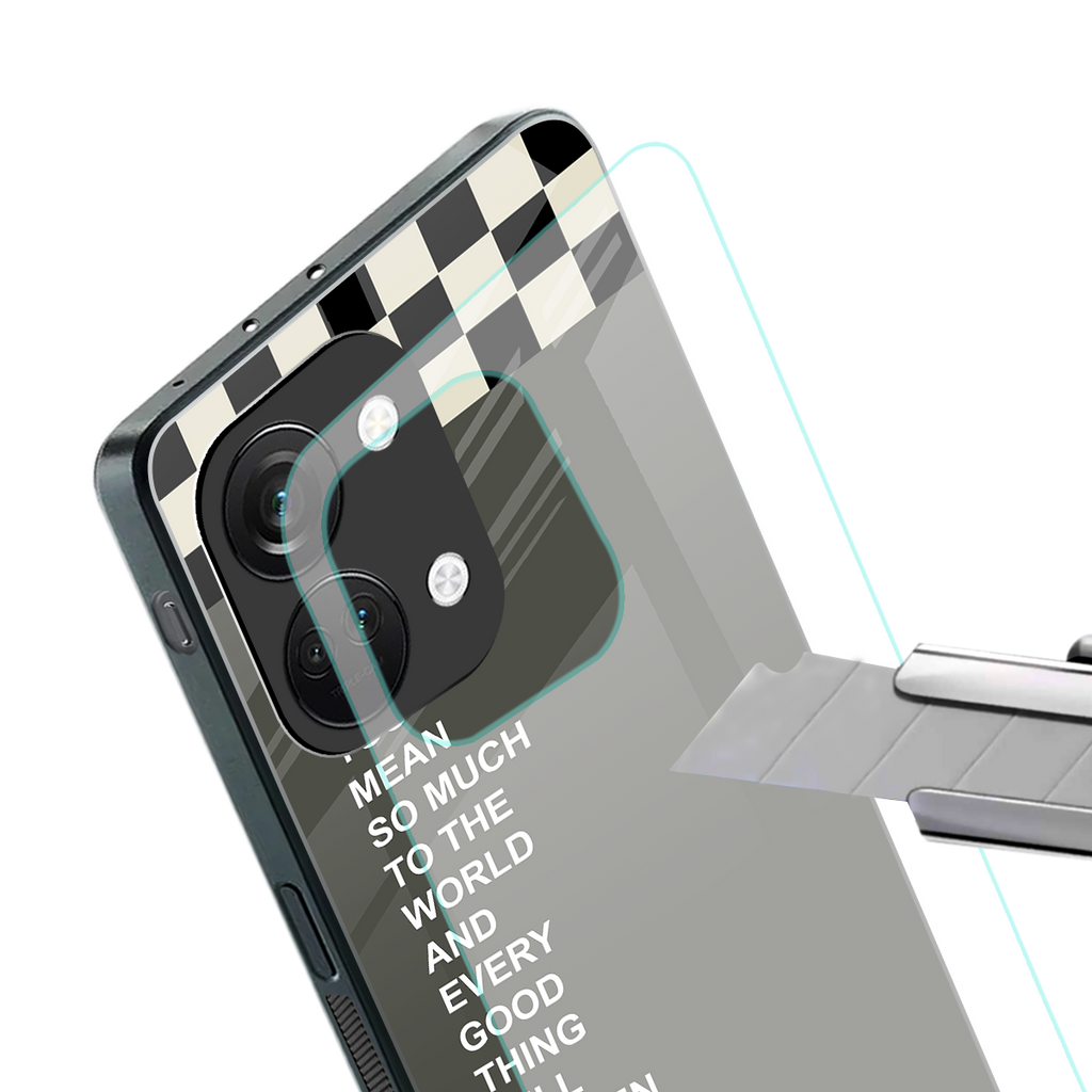 you mean so much to the world back phone cover | glass case for oneplus nord 3
