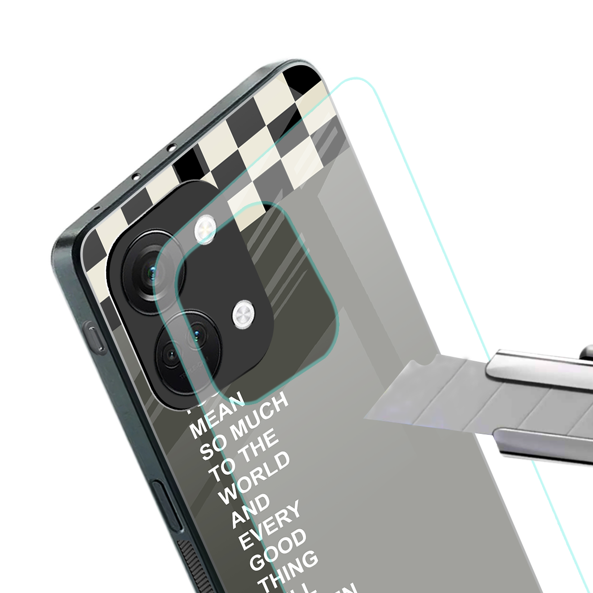 you mean so much to the world back phone cover | glass case for oneplus nord 3