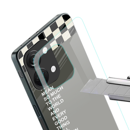 you mean so much to the world back phone cover | glass case for oneplus nord 3