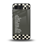 you mean so much to the world back phone cover | glass case for oneplus nord 4