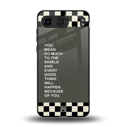 you mean so much to the world back phone cover | glass case for oneplus nord 4