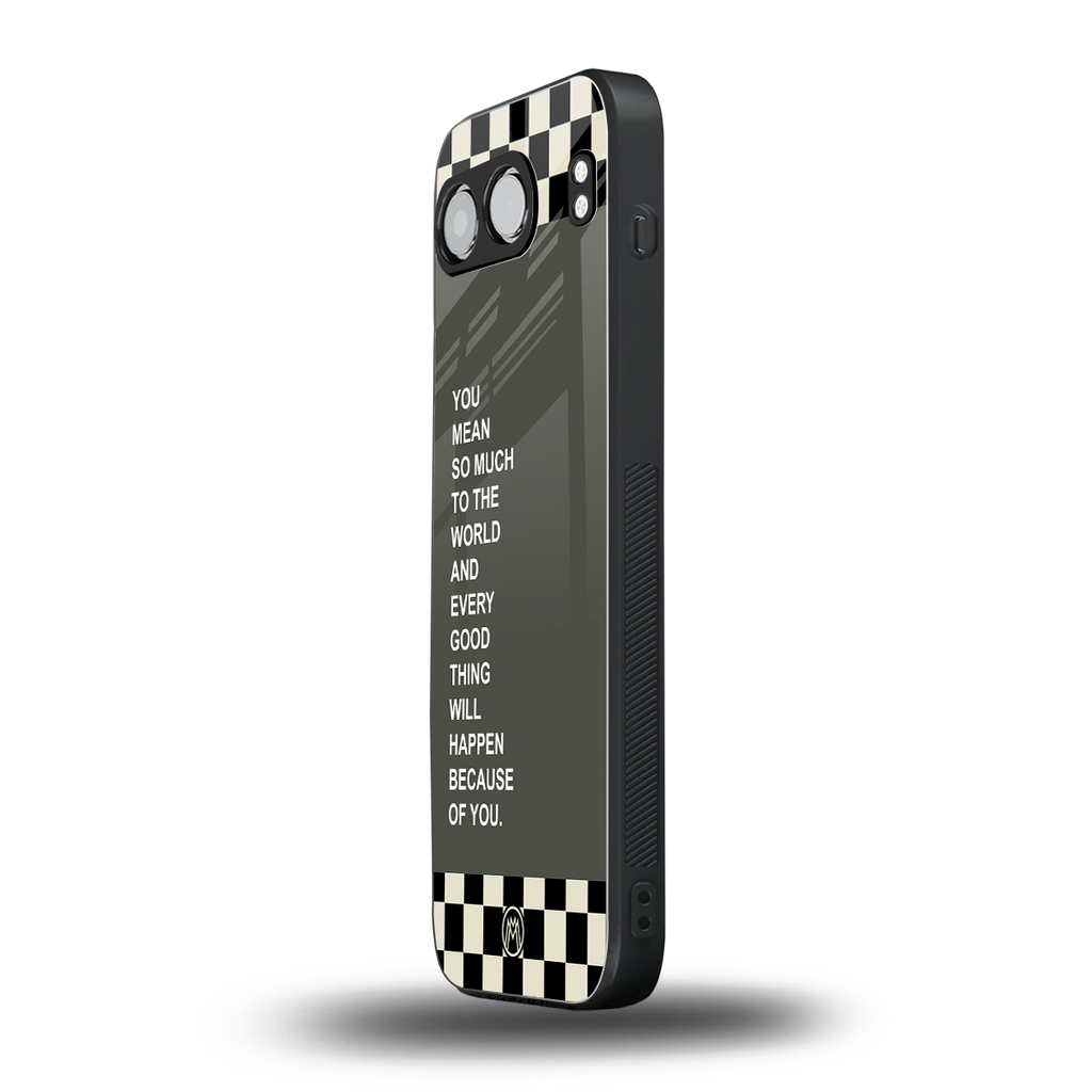 you mean so much to the world back phone cover | glass case for oneplus nord 4