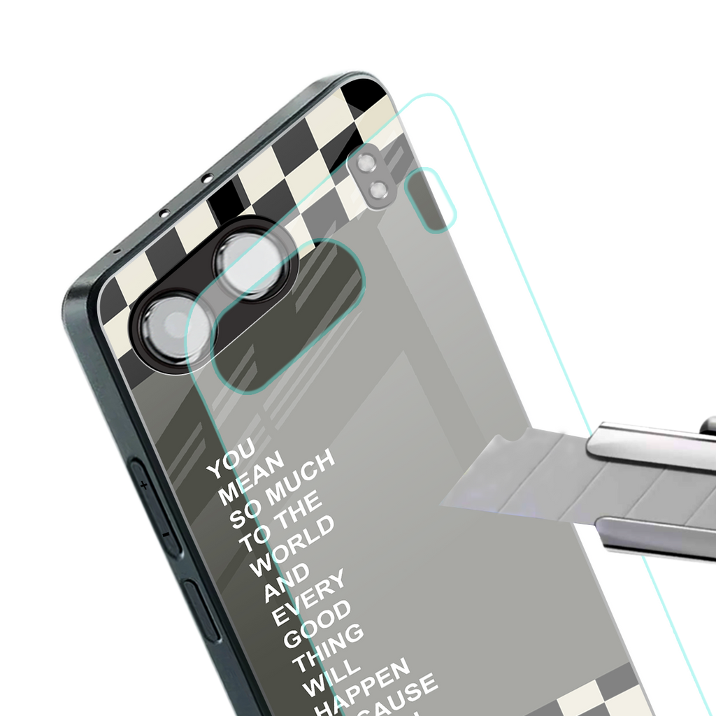 you mean so much to the world back phone cover | glass case for oneplus nord 4