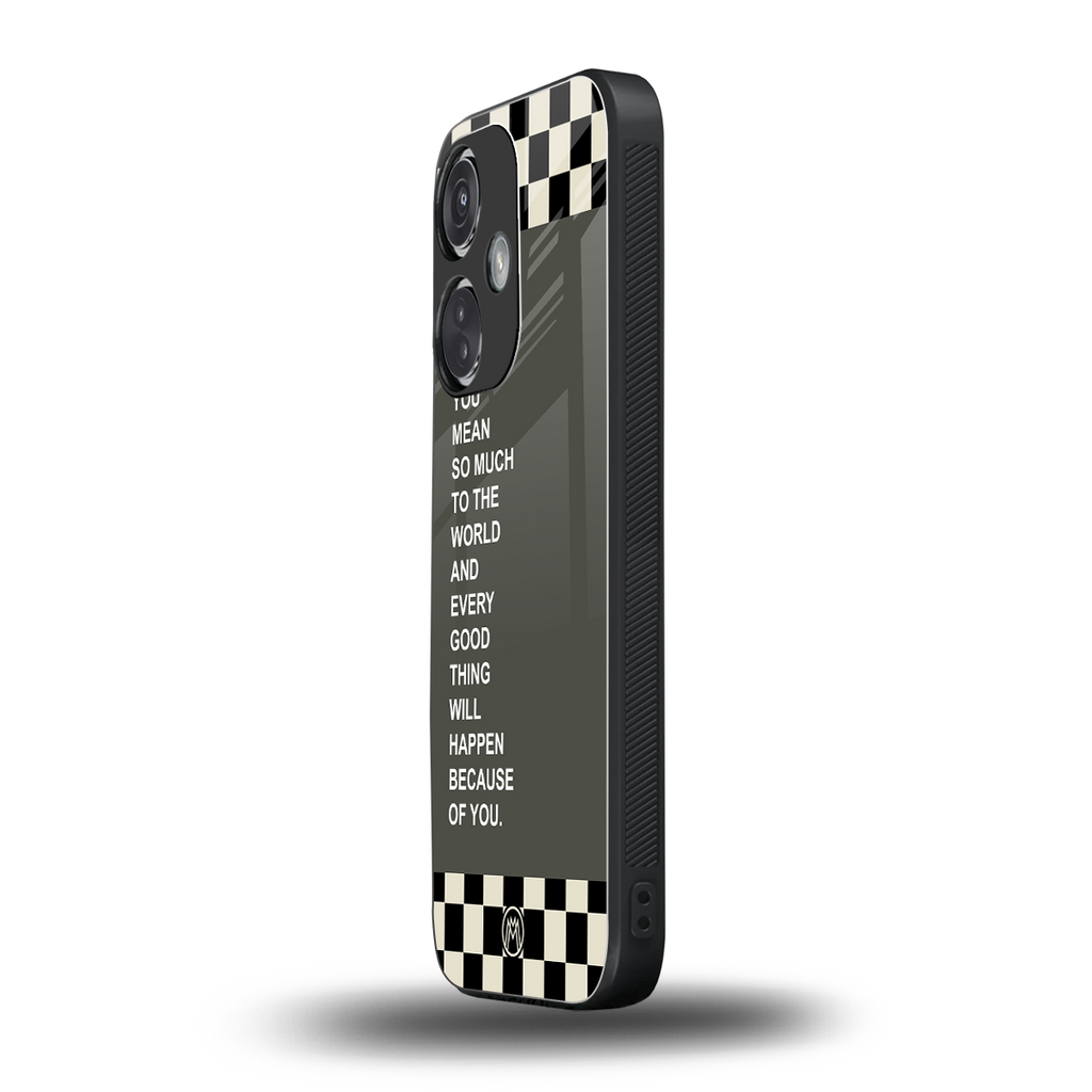 you mean so much to the world back phone cover | glass case for oneplus nord ce 3