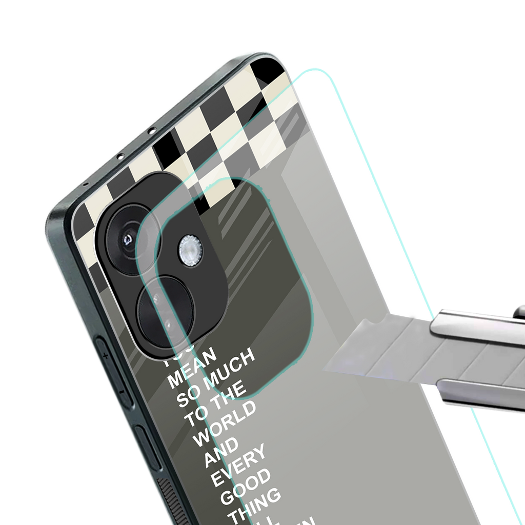 you mean so much to the world back phone cover | glass case for oneplus nord ce 3