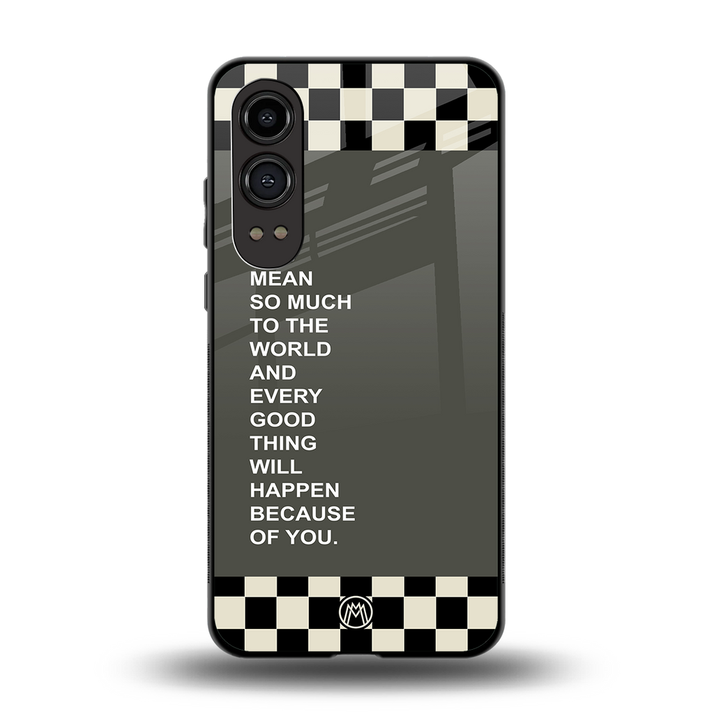 you mean so much to the world back phone cover | glass case for oneplus nord ce 4 lite
