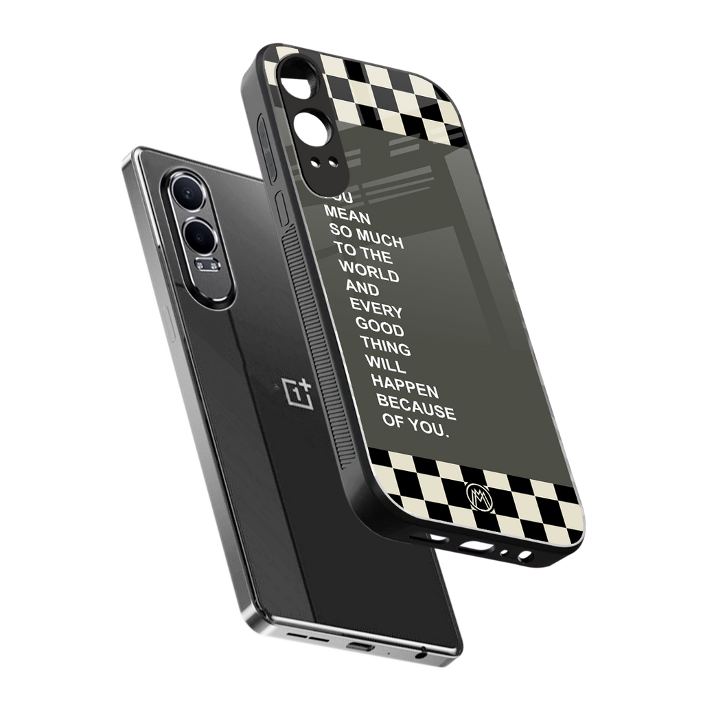 you mean so much to the world back phone cover | glass case for oneplus nord ce 4 lite