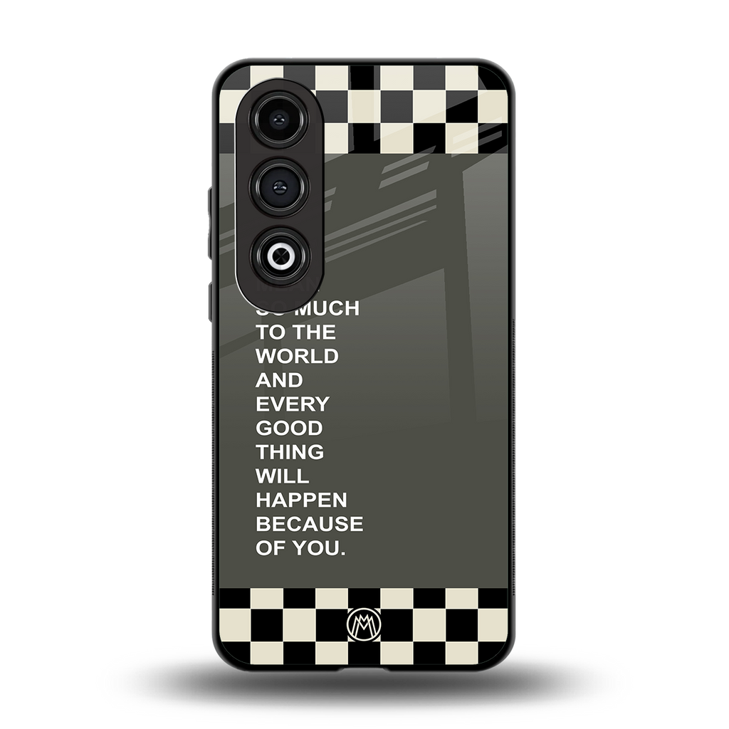 you mean so much to the world back phone cover | glass case for oneplus nord ce 4