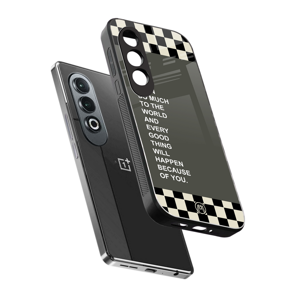 you mean so much to the world back phone cover | glass case for oneplus nord ce 4