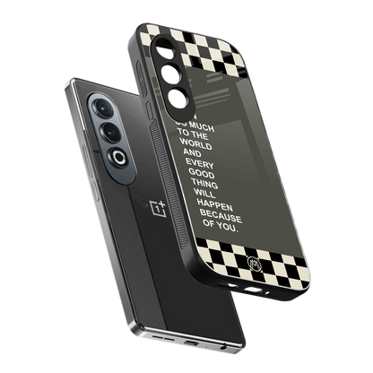 you mean so much to the world back phone cover | glass case for oneplus nord ce 4