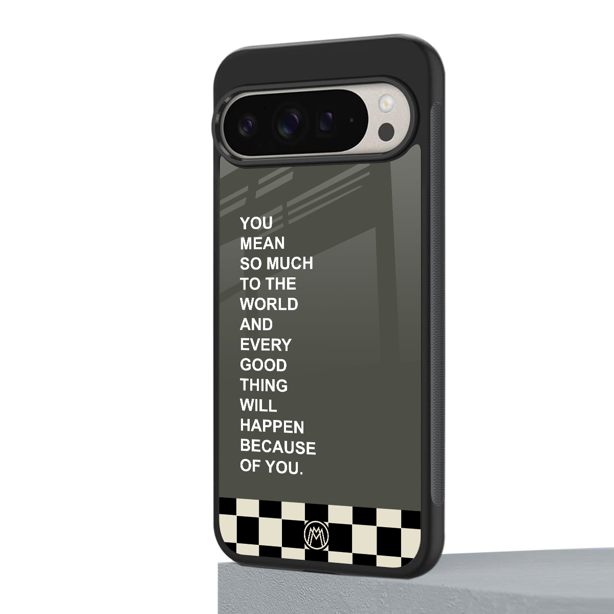 you mean so much to the world back phone cover | glass case for google pixel 9 pro