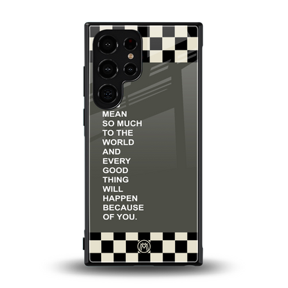 you mean so much to the world back phone cover | glass case for samsung galaxy s24 ultra