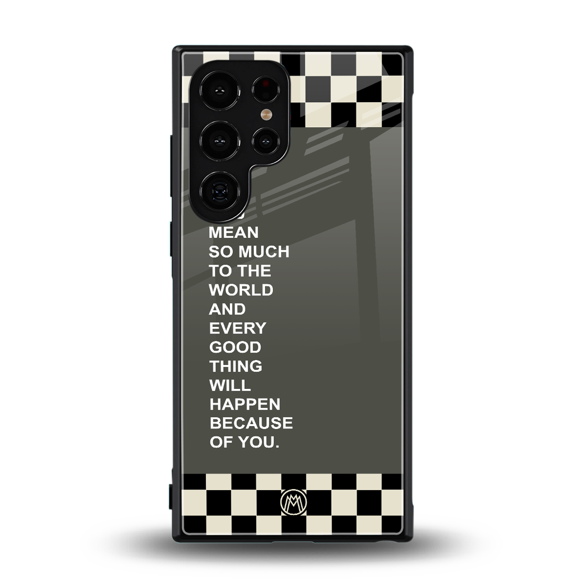 you mean so much to the world back phone cover | glass case for samsung galaxy s23 ultra
