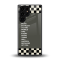 you mean so much to the world back phone cover | glass case for samsung galaxy s25 ultra