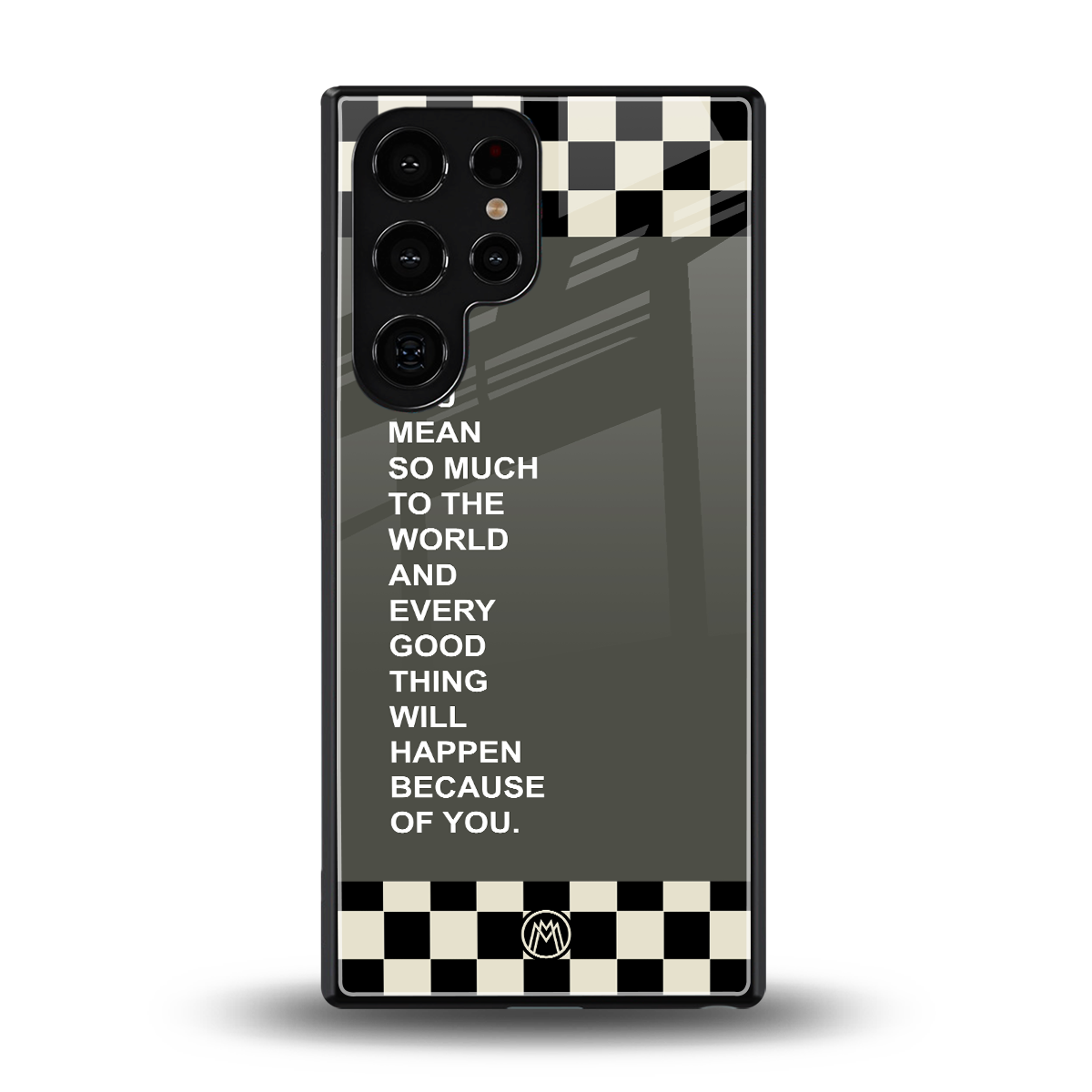 you mean so much to the world back phone cover | glass case for samsung galaxy s25 ultra