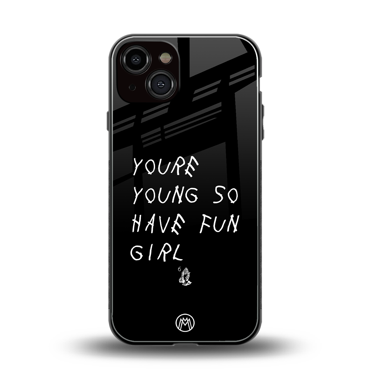 you are young back phone cover | glass case for iphone 13