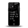 you are young back phone cover | glass case for nothing phone 2