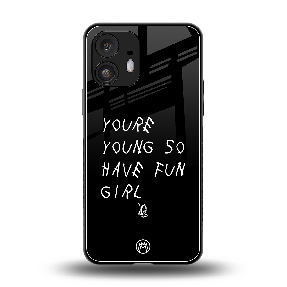 you are young back phone cover | glass case for nothing phone 2