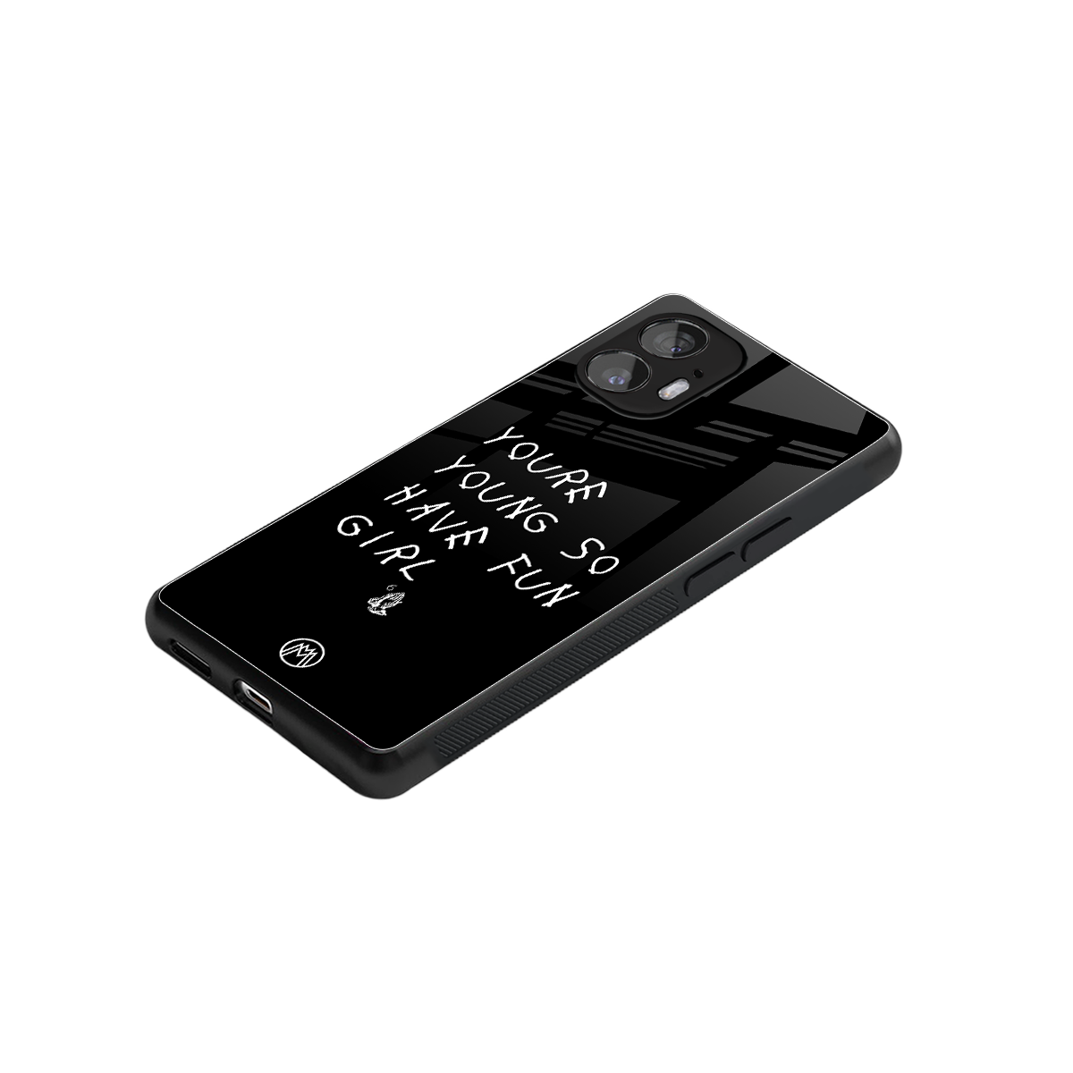 you are young back phone cover | glass case for nothing phone 2