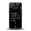 you are young back phone cover | glass case for nothing phone 2a