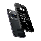 you are young back phone cover | glass case for nothing phone 2a